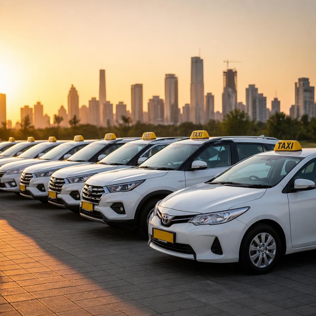 San Car Rentals fleet of clean white sedans and SUVs
